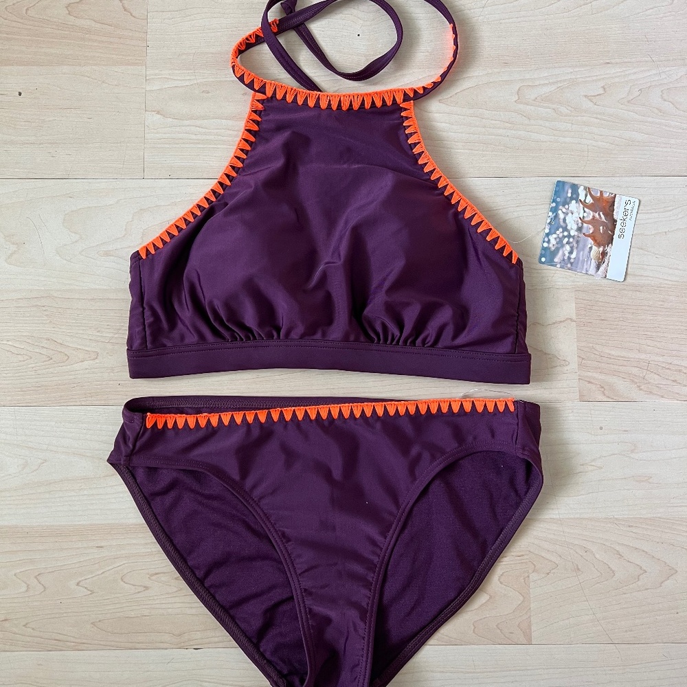 SEEKERS AUSTRALIA High Neck Bikini Set (size: US 8) *NWT*